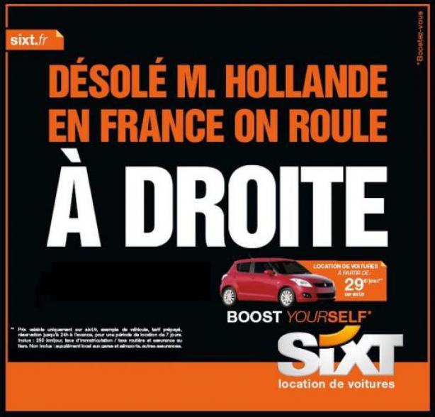 llllitl-sixt-publicité-loueur-véhicules-automobile-homme-politique-candidat-élection-présidentielle-avril-2012-gauche-droite