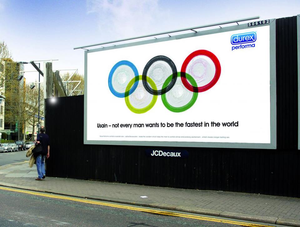 llllitl-durex-publicité-advertising-ad-affichage-print-london-2012)-jeux-olympiques-londres-usain-bolt-plus-rapide-du-monde-fastest-in-the-world-juillet-2012
