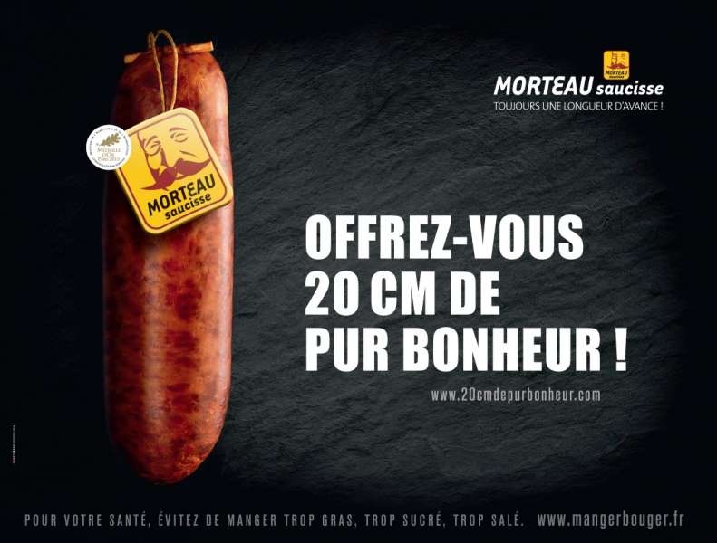 saucisse-morteau-publicité-affiche-marketing-viral-buzz-20-centimetres-de-bonheur-longueur-avance-agence-d'artagnan-paris-métro