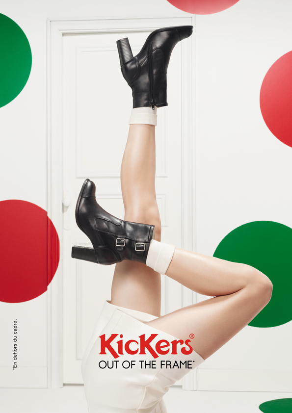 kickers-publicité-marketing-affiches-prints-rouge-vert-chaussures-homme-femme-enfant-out-of-the-frame-agence-la-chose-paris-4