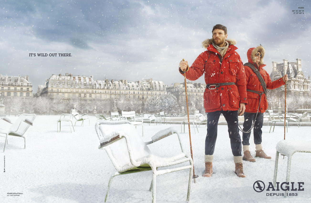 aigle-publicité-marketing-neige-paris-print-parka-expédition-raquettes-betc-1