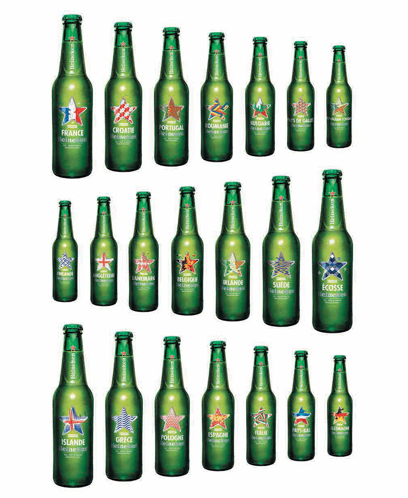 Allemagne USA Grèce Brésil Heineken LOT de 5 Sous Bocks viltje coaster HEINEKEN France 