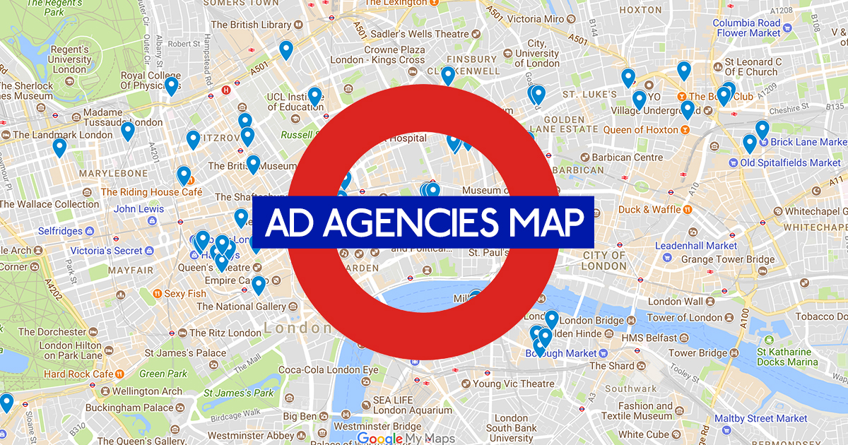 The London advertising agencies map •LLLLITL