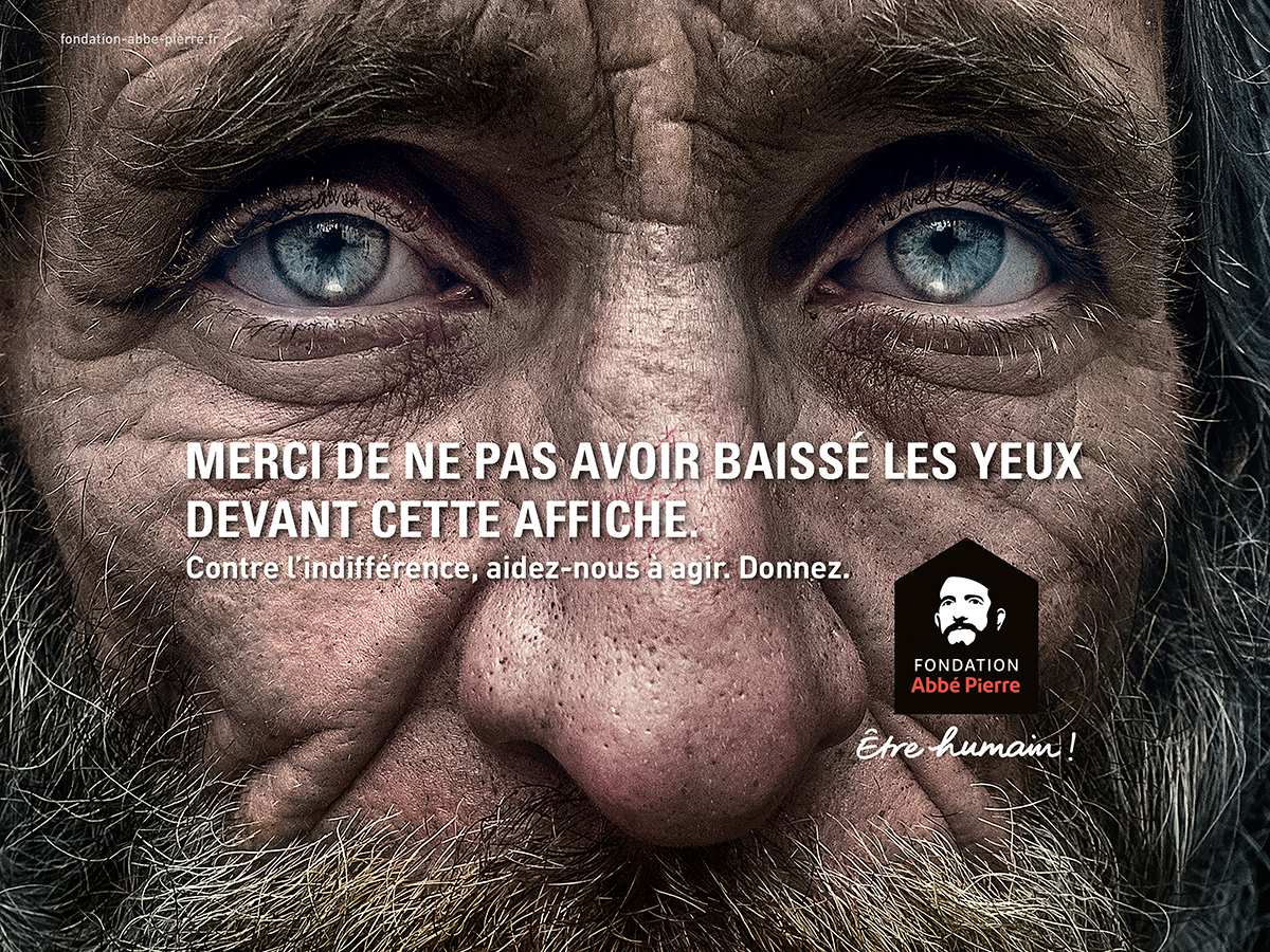 fondation-abbe-pierre-publicite-marketing-indiference-fuir-regard-yeux-altmann-pacreau-3