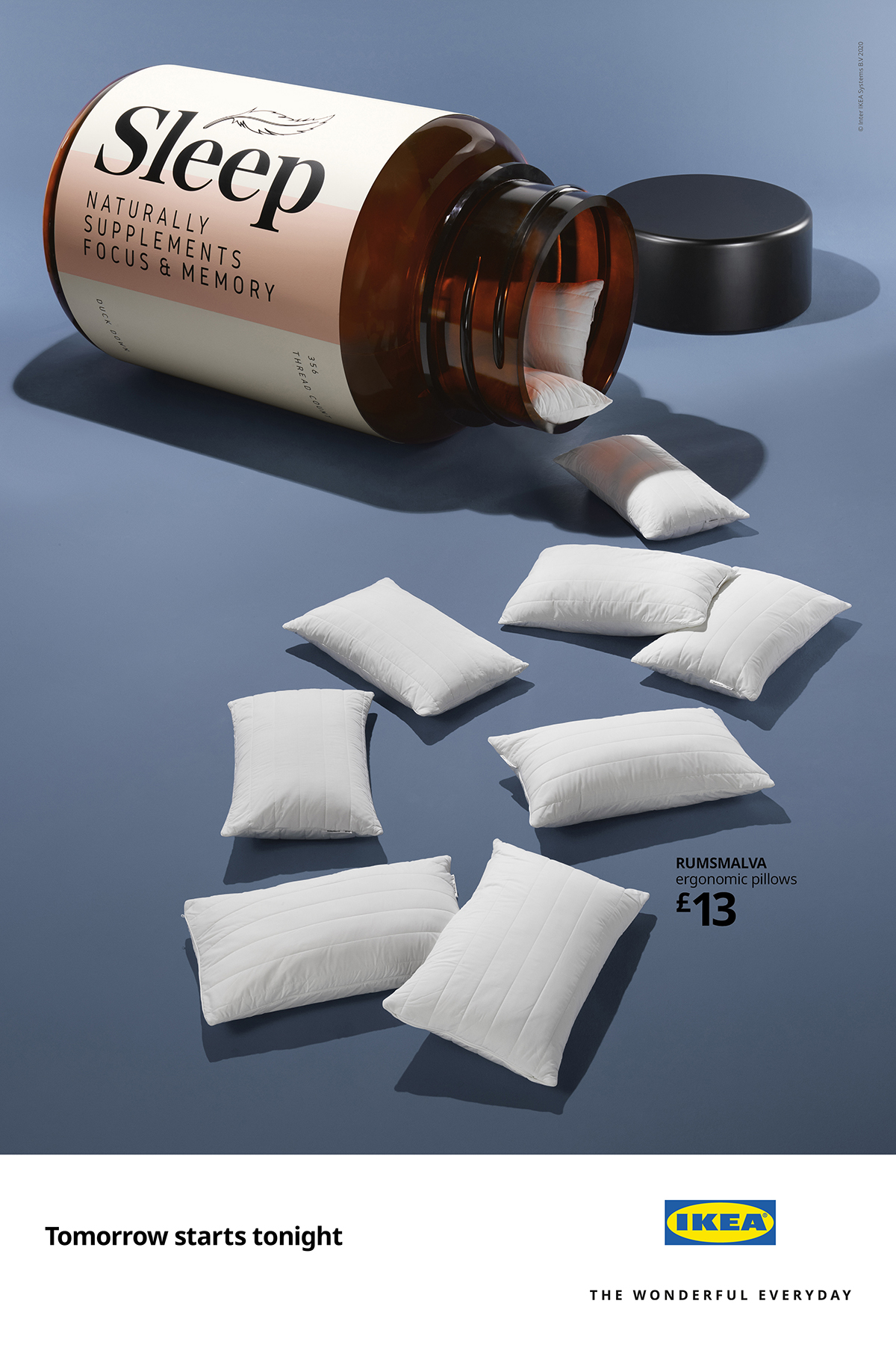 ikea-uk-mother-london-sleep-bed-hare-tortoise-print-ad-vitamin-supplements-pills-pillows