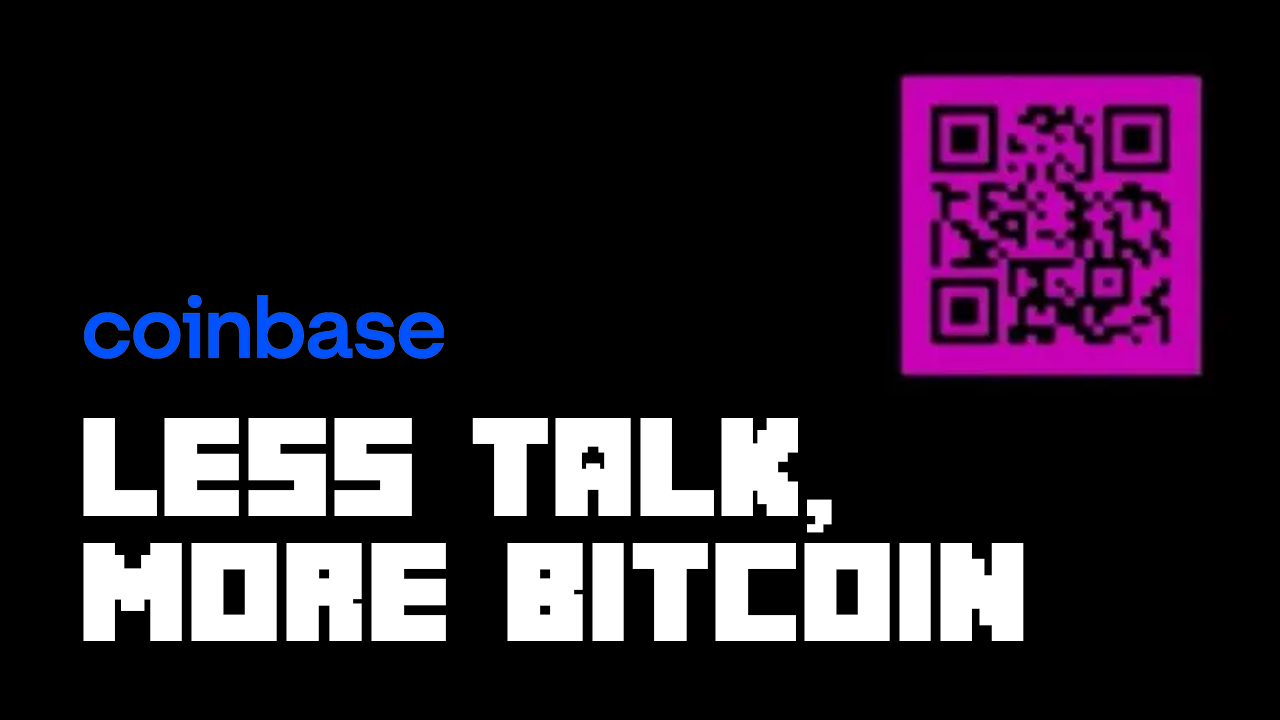 Coinbase – Less Talk, More Bitcoin: minimalism at the Super