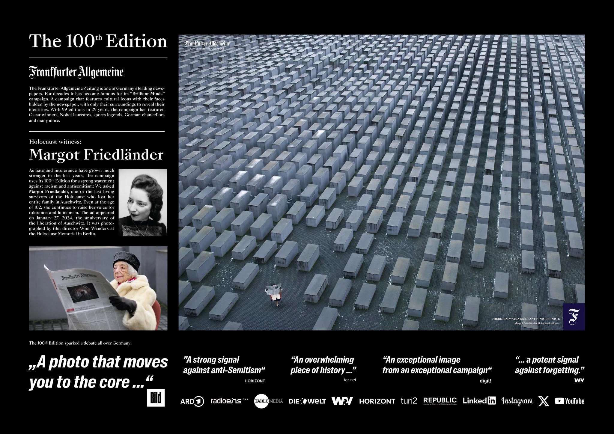 Frankfurter Allgemeine The 100th Edition scholz friends berlin
