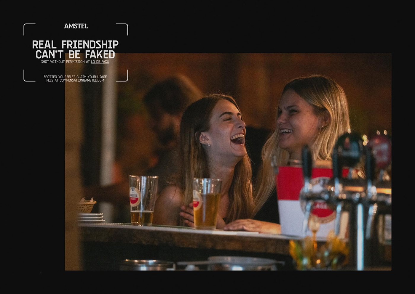 Amstel Shot Without Permission by Ogilvy Amsterdam Los Campeones Restaurant Lo De Facu Pub La Guitarrita Bar 3