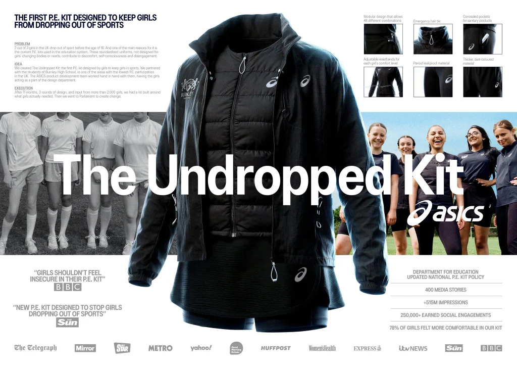Cannes Lions 2026 ASICS The Undropped Kit by GUT Toronto and Golin Ketchum London