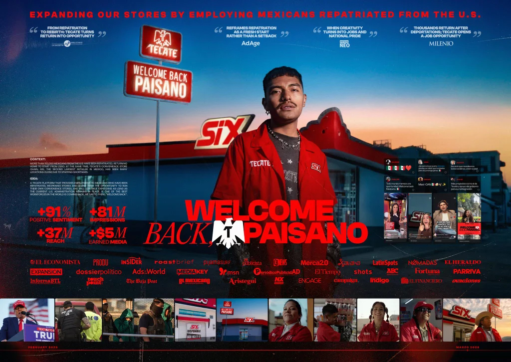 cannes lions Tecate Welcome Back Paisano by LePub Mexico City