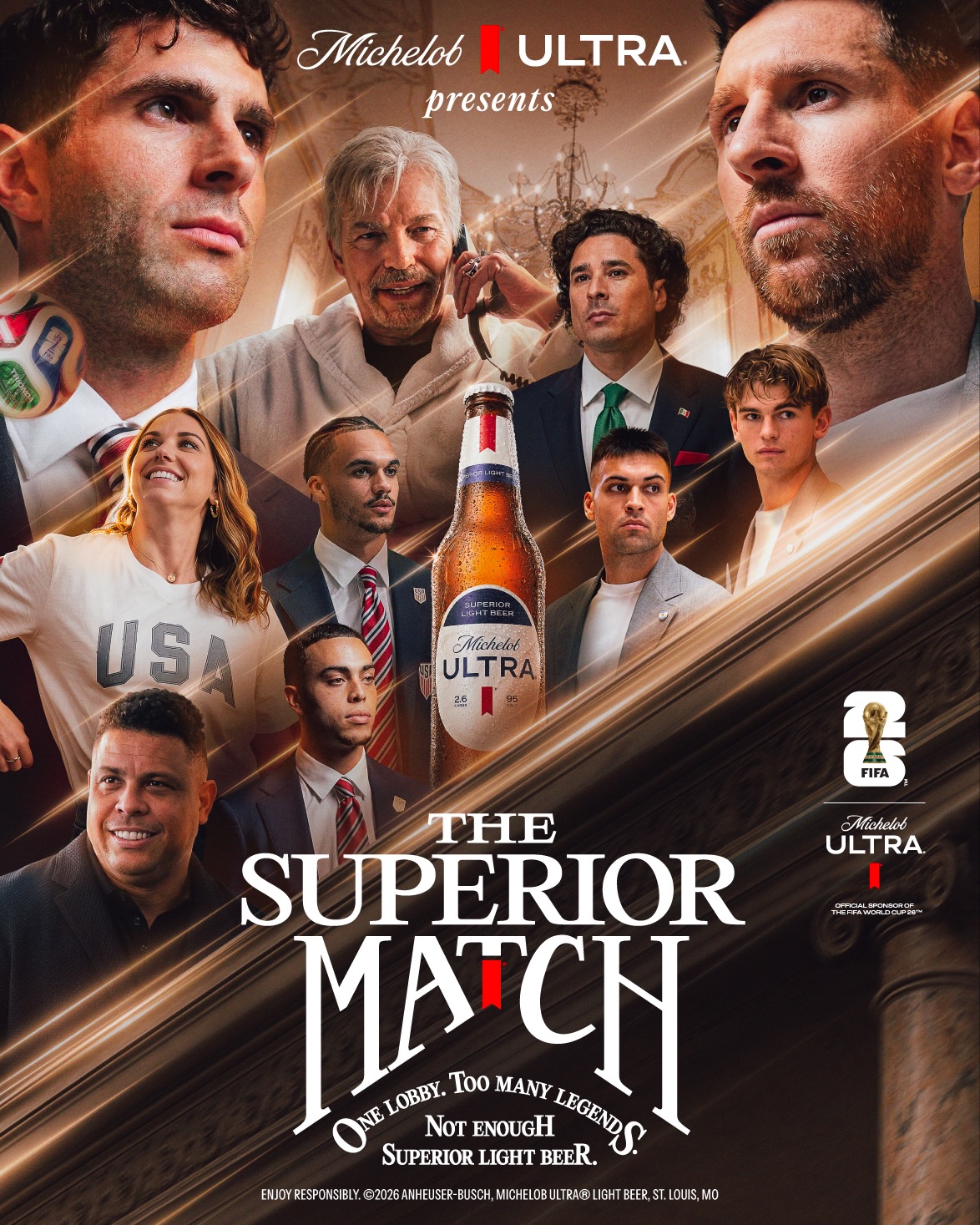 michelob ultra the superior match poster world cup 2026